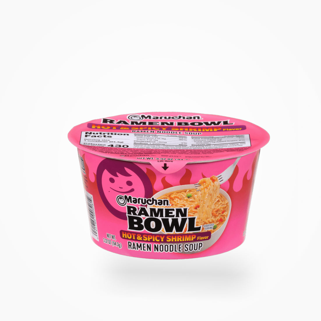 Maruchan® Hot & Spicy Ramen Noodles With Shrimp And Vegetables Bowl, 3.32 Oz - Food 4 Less